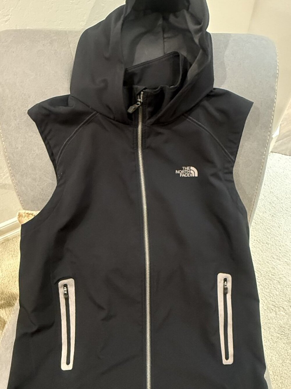 North Face Jogger/Hiking Vest with Hood(Size Medium)